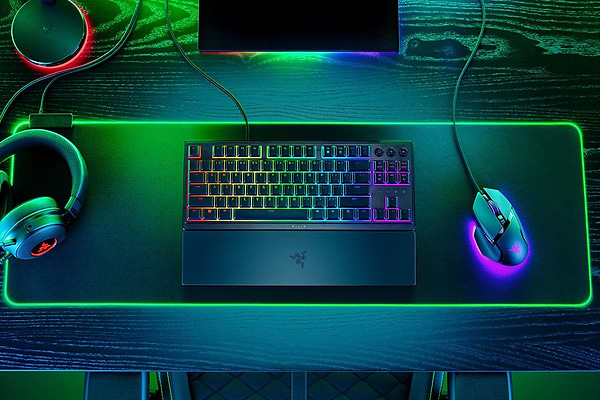 Фото - Клавіатура дротова ігрова Razer Ornata V3 TKL 84key (RZ03-04881800-R371)