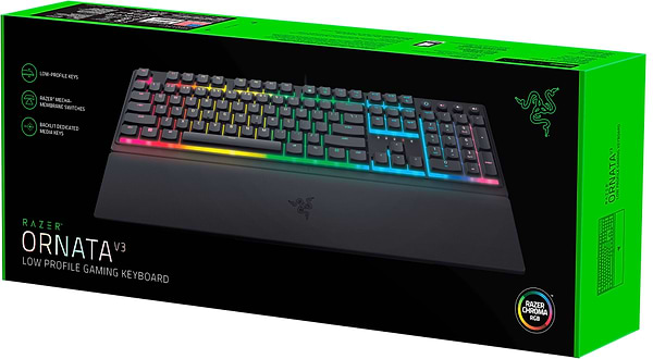 Фото - Клавиатура проводная игровая Razer Ornata V3 UKR USB Black (RZ03-04462100-R371)