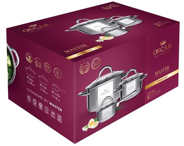 Фото - Набор посуды OSCAR Master 6 пр. (OSR-4001/n)