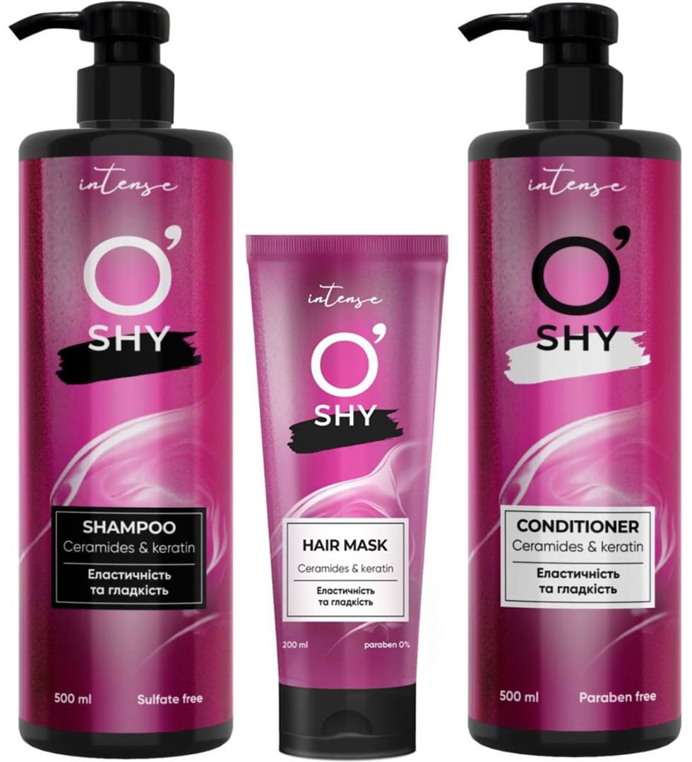 Набір для догляду за волоссям O'Shy Intense CERAMIDES&KERATIN 200х500 мл (4802370056160)