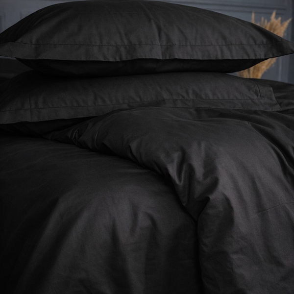 Фото - Комплект постільної білизни MirSon Poplin Line 099 Black 220 x 240 см (2200006279822)