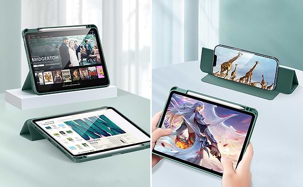 Фото - Чехол для планшета Becover Removable Case с креплением Apple Pencil for Apple iPad 10.9" (2022/2024)/iPad (А16) 2025 11" Dark Green (708763)