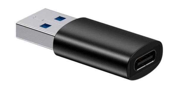 Перехідник Baseus Ingenuity Series Mini OTG Adaptor USB 3.1 to Type-C Black (ZJJQ000101) - Фото 1