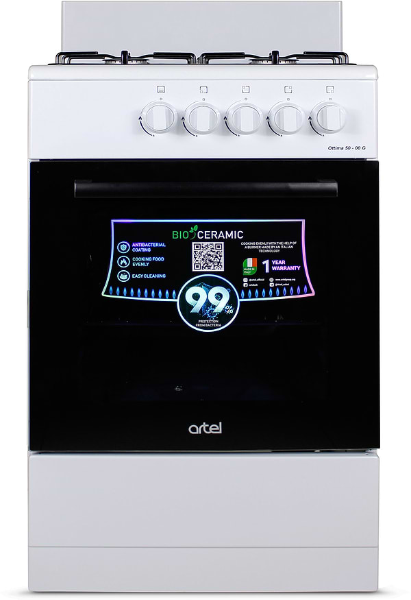 Фото - Плита газова ARTEL OTTIMA 50 G White