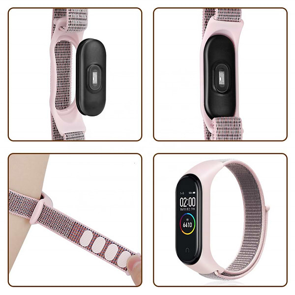 Фото - Ремінець для фітнес-браслету BeCover Nylon Style for Xiaomi Mi Smart Band 7 Black (707655)