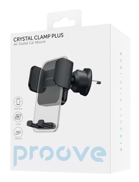 Фото - Автотримач Proove Crystal Clamp Plus Air Outlet Car Mount black (CHCCP0000001)