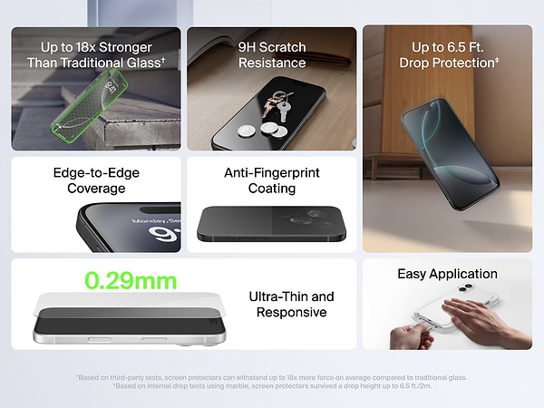 Фото - Захисне скло для смартфону Belkin for iPhone Air (OVA237HQ)