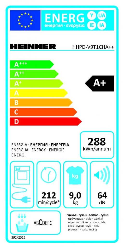 Фото - Сушильная машина Heinner HHPD-V9T1CHA++