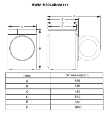 Фото - Стиральная машина Heinner HWM-H8014INVA+++
