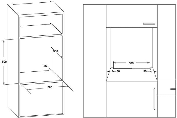Фото - Духова шафа електрична Heinner HBO-S624LTG-IX