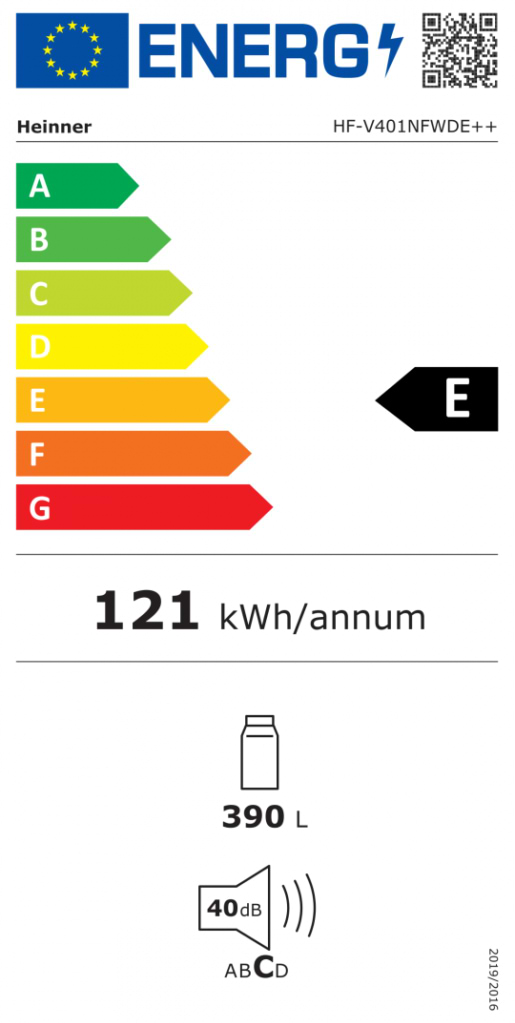Фото - Холодильник Heinner HF-V401NFXWDE++