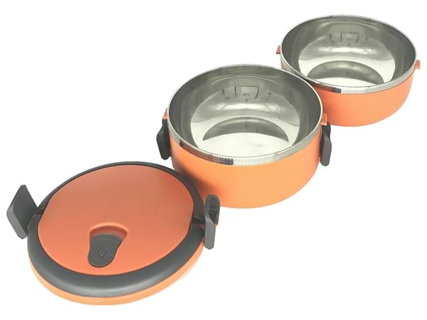 Фото - Термос для продуктов Heinner 0,7+0,7л Orange (HR-F-863-2P)