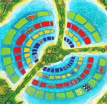 Фото - Настільна гра (3-4 роки) Strateg Aqua racing (30416)