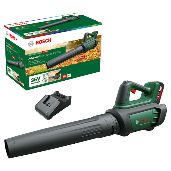 Повітродувка акумуляторна Bosch AdvancedLeafBlower 36В-750 (0.600.8C6.000)