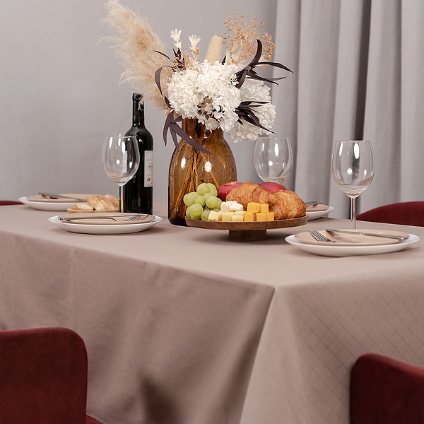 Фото - Скатертина прямокутна Sonex Sienna 150х180 см бежева (SO102570)