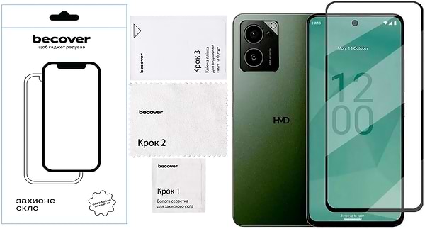 Фото - Захисне скло для смартфону BeCover for HMD Pulse Pro Black (712487)