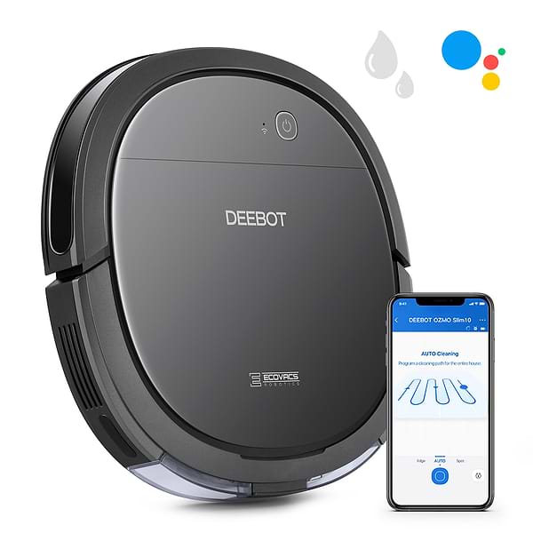 Фото - Робот-пылесос моющий Ecovacs DEEBOT OZMO Slim 10 Black (DK3G)