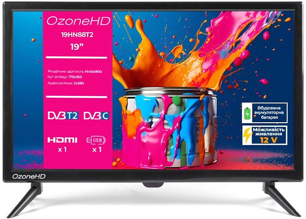 Фото - Телевізор Ozone 19HN88T2