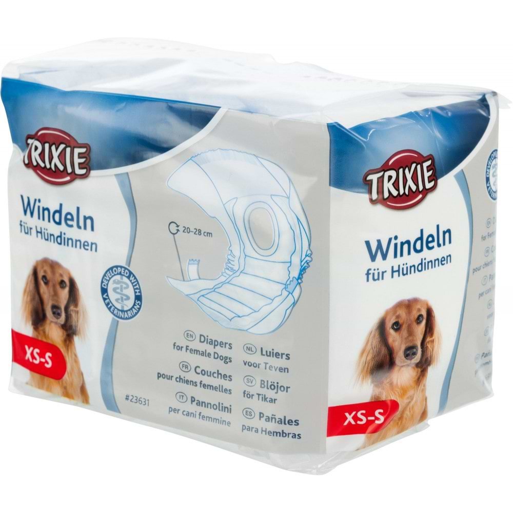 Підгузки для собак Trixie XS-S 20-28 см 12 шт. (4011905236315)