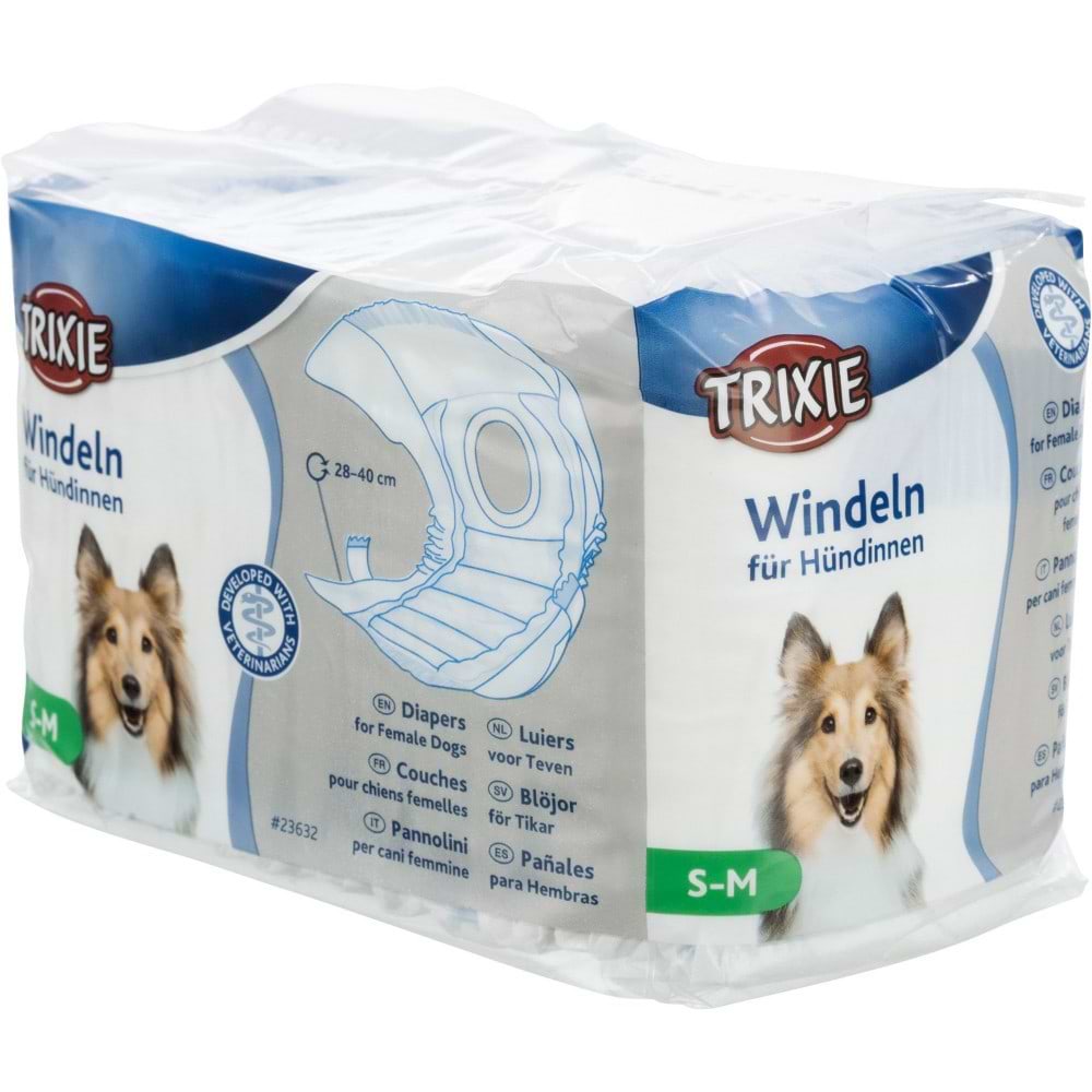 Підгузки для собак Trixie S-M 28-40 см 12 шт. (4011905236322)