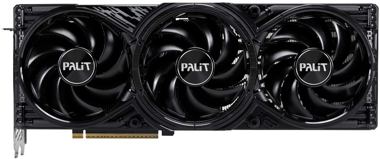 Видеокарта Palit NVIDIA RTX5080 GAMINGPRO OC 16GB GDDR7 256bit 3-DP HDMI (NE75080S19T2-GB2031A)