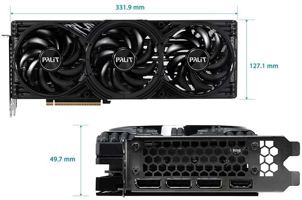 Фото - Видеокарта Palit NVIDIA RTX5070Ti GAMINGPRO-S 16GB GDDR7 (NE7507T019T2-GB2031U)