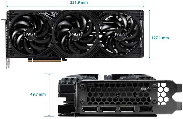 Фото - Видеокарта Palit NVIDIA RTX5070Ti GAMINGPRO-S OC 16GB GDDR7 (NE7507TS19T2-GB2031U)