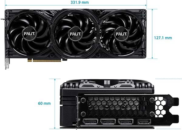 Фото - Видеокарта Palit NVIDIA RTX5080 GAMINGPRO 16GB GDD R7 256bit 3-DP HDMI V1 (NE75080019T2-GB2031Y)