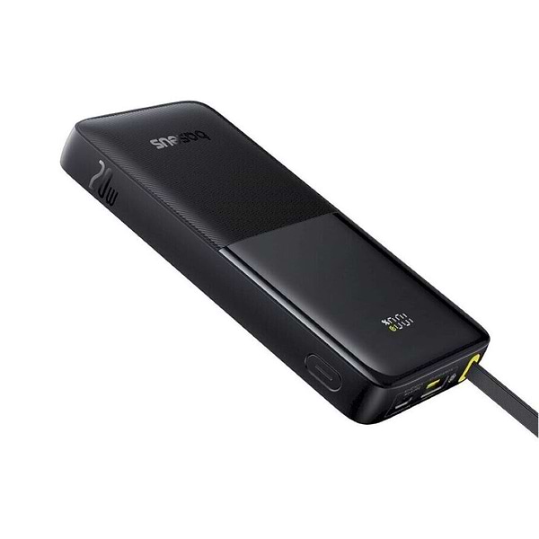 Фото - Батарея мобільна Baseus Bipow 2 Digital Display 10000mAh 20W with Built-in USB-C Black (P10077101113-00)