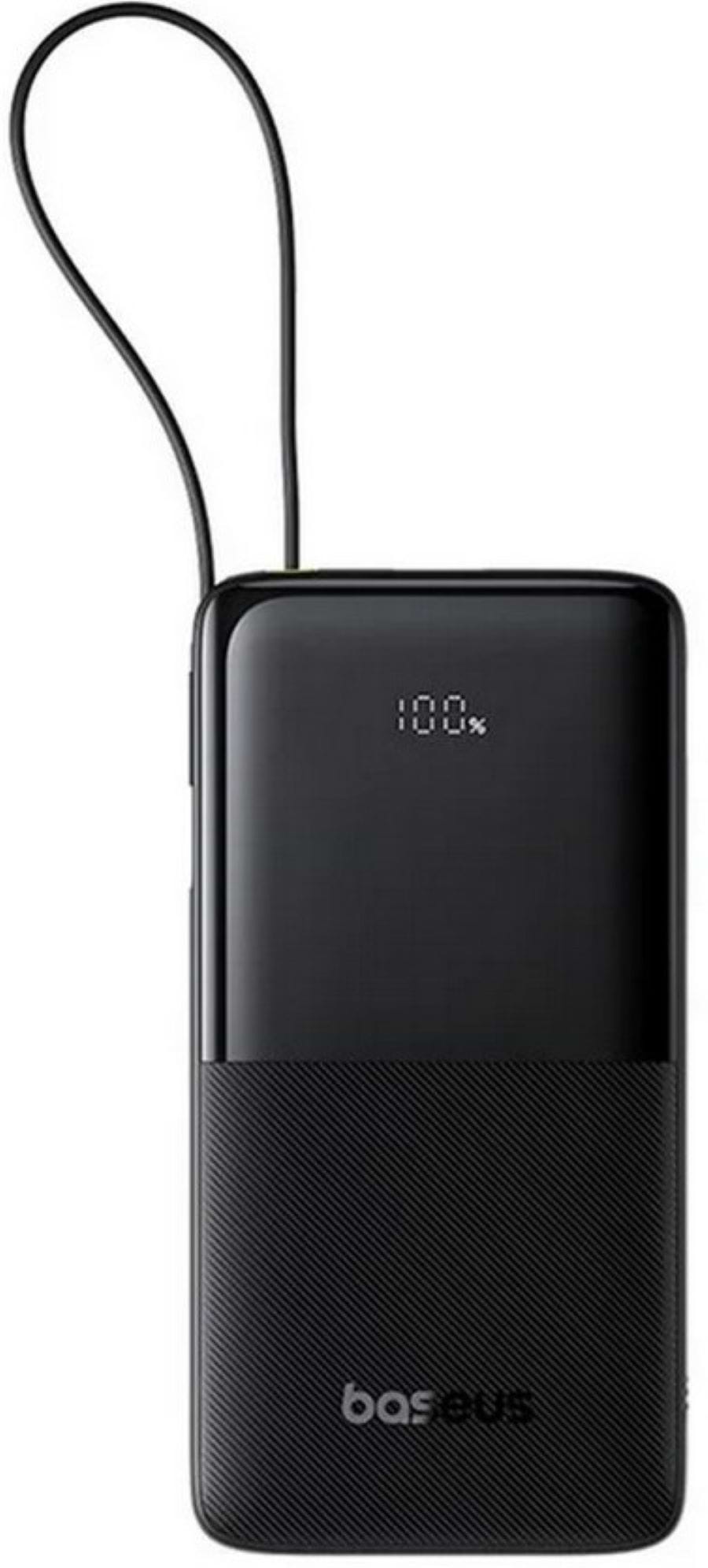 Батарея мобільна Baseus  Bipow 2 Digital Display 20W 20000mAh black (P10077101113-01) - Фото 1
