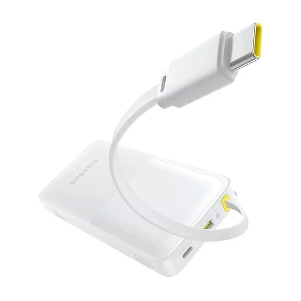 Фото - Батарея мобильная Baseus Bipow 2 Digital Display 10000 PD USB 2x USB-C 20W White (P10077101213-00)
