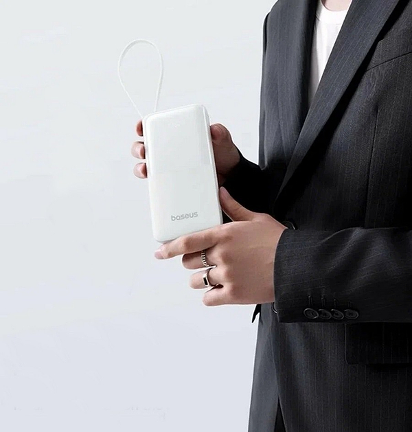 Фото - Батарея мобильная Baseus Bipow 2 20000mAh 20W with USB-C White (P10077101213-01)