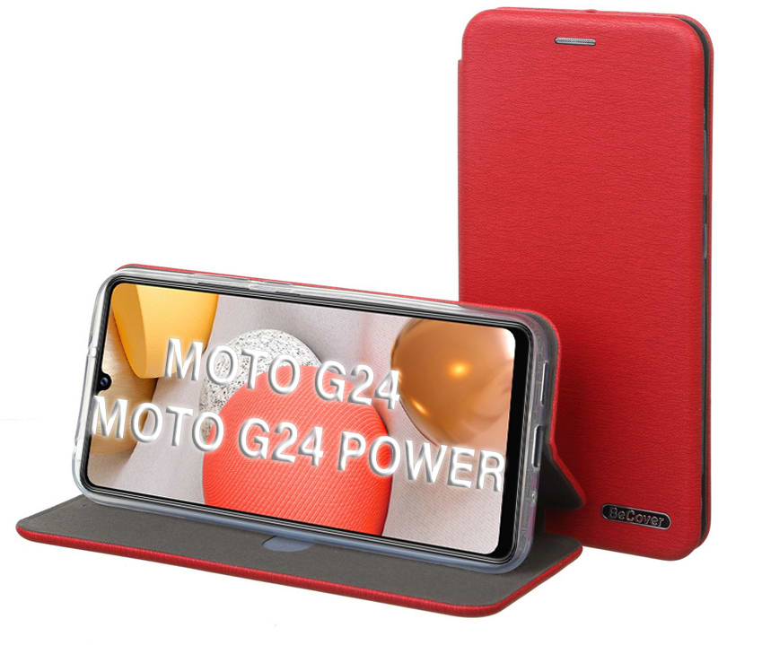 Чехол для смартфона BeCover Exclusive for Motorola Moto G24/G24 Power Burgundy Red (710727) - Фото 1