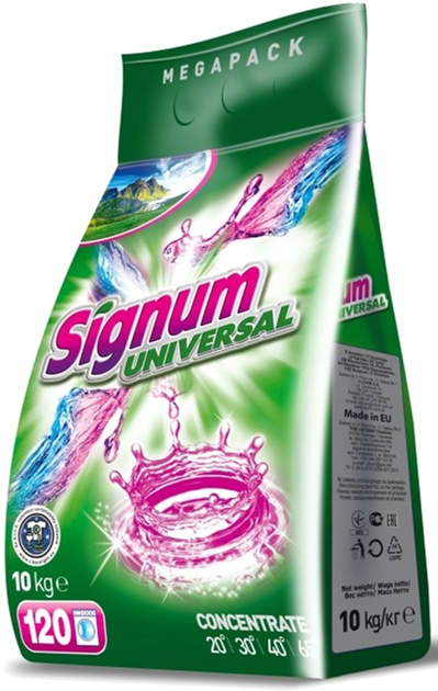 Пральний порошок Signum Universal 10 кг (5900308777664) - Фото 1