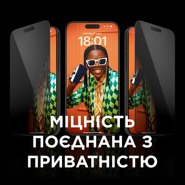 Фото - Защитное стекло для смартфона PanzerGlass Privacy Screen Protector iPhone 15 Pro Max Ultra-Wide Fit w. EasyAligner (PG_P2812)