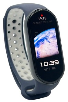 Ремешок для фитнес-браслета BeCover Vents Style for Xiaomi Mi Smart Band 9 Blue-White (711987)