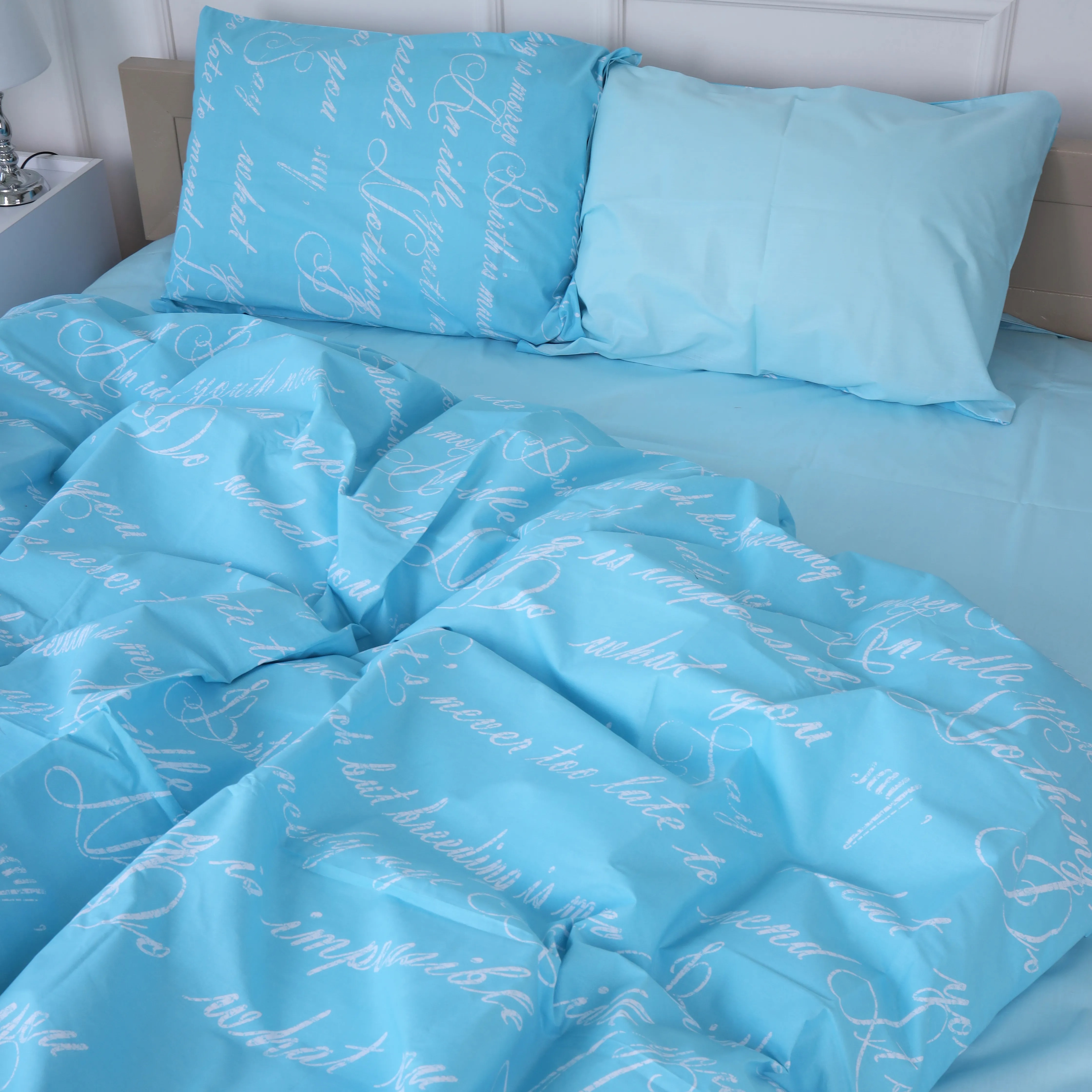 Комплект постельного белья MirSon King Size 220х240 см Бязь 17-4744 Manuscript (2200008930394)