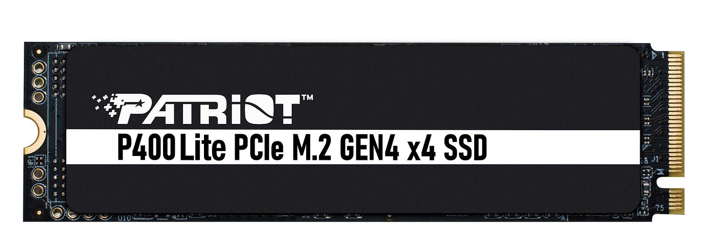 SSD-накопитель внутренний Patriot P400 Lite M.2 2TB PCIe 4.0 (P400LP2KGM28H)