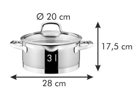 Фото - Каструля tescoma 780253 President 20 см 3.0 л