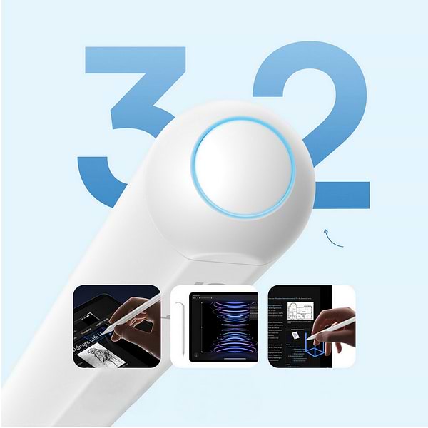 Фото - Уценка - Стилус Baseus Smooth Writing 3 Wireless Charging Stylus Active White (P80080806213-00)