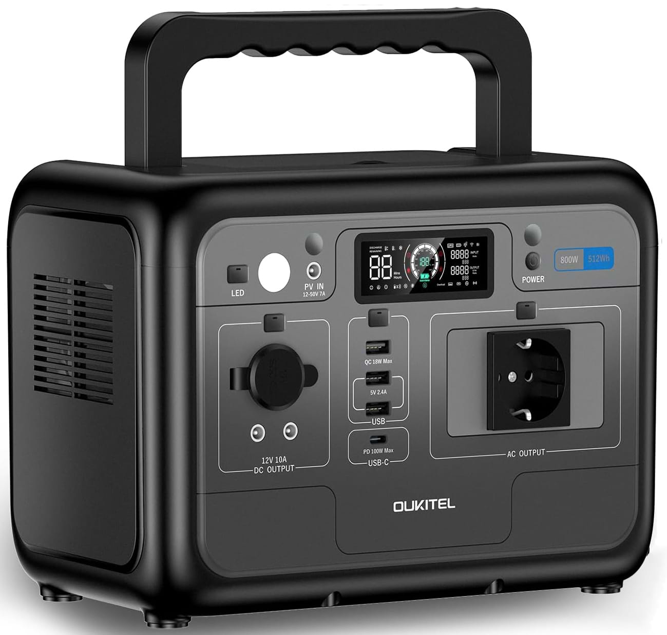 Зарядная станция универсальная OUKITEL P800 (800 Вт, 512 Вт/час)