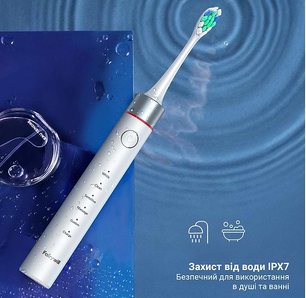 Фото - Зубна щітка електрична Fairywill P80 White