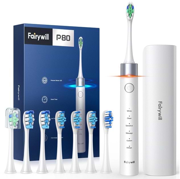 Зубная щетка электрическая Fairywill P80 White - Фото 1