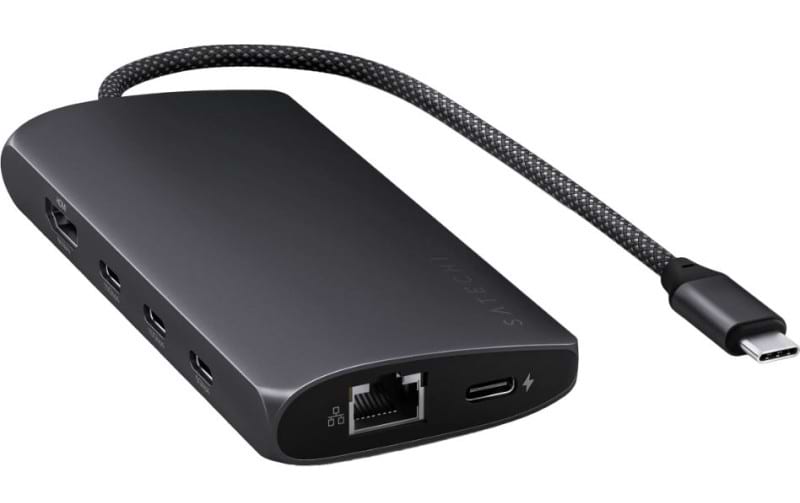 Хаб USB Satechi USB-C Multiport Adapter 8K with Ethernet V3 Midnight (ST-P8KED) - Фото 1