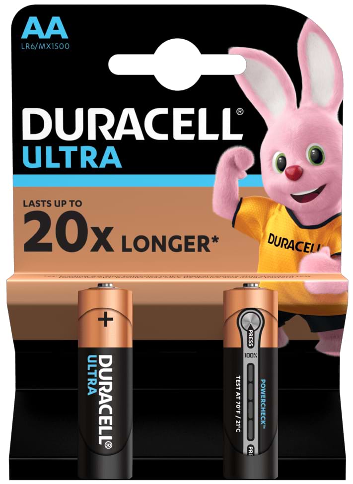 Батарейка тип AA Duracell MN/MX1500 Ultra (LR-06) 2шт.