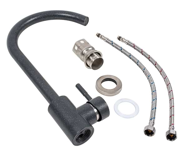 Фото - Смеситель кухонный VALESO 56 B NESP (3008 А) Антрацит