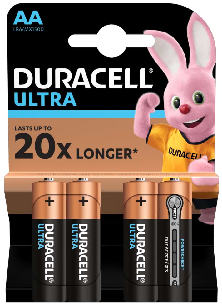 Батарейка тип AA Duracell MN/MX1500 Ultra (LR-06) 4шт.