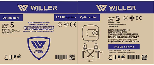 Фото - Водонагреватель Willer PA15R New Optima Mini