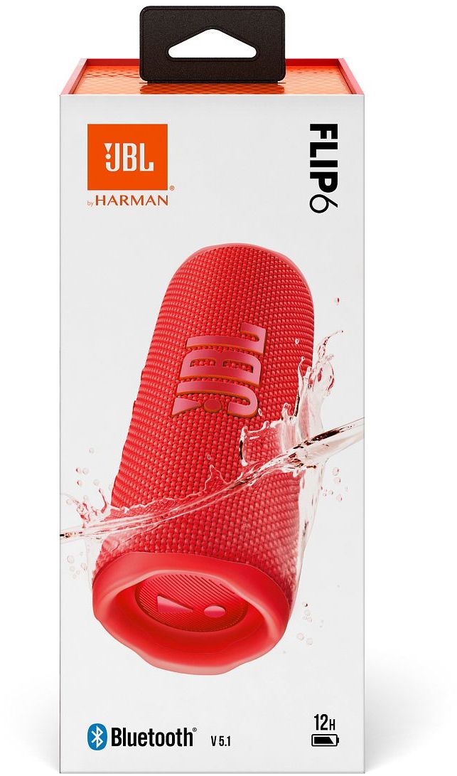 Фото - Портативна акустика JBL Flip 6 Red (JBLFLIP6RED)