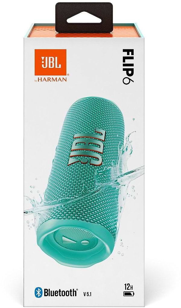 Фото - Портативна акустика JBL Flip 6 Teal (JBLFLIP6TEAL)